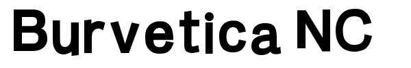 Burvetica NC font preview
